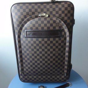 Louis Vuitton Brown Damier Pegase 55 Rolling Luggage Suitcase Bag